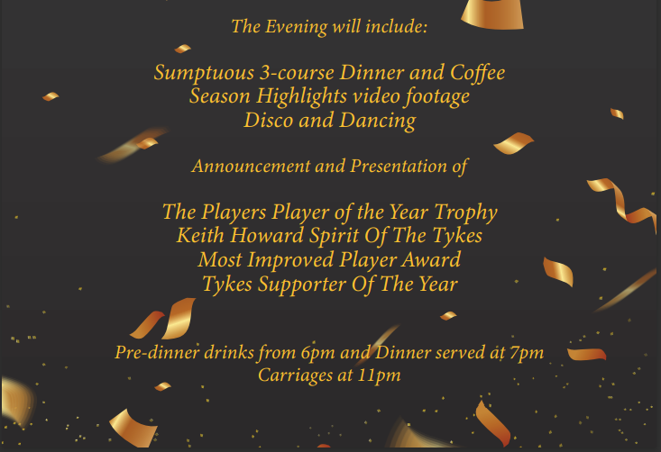 Awards evening info