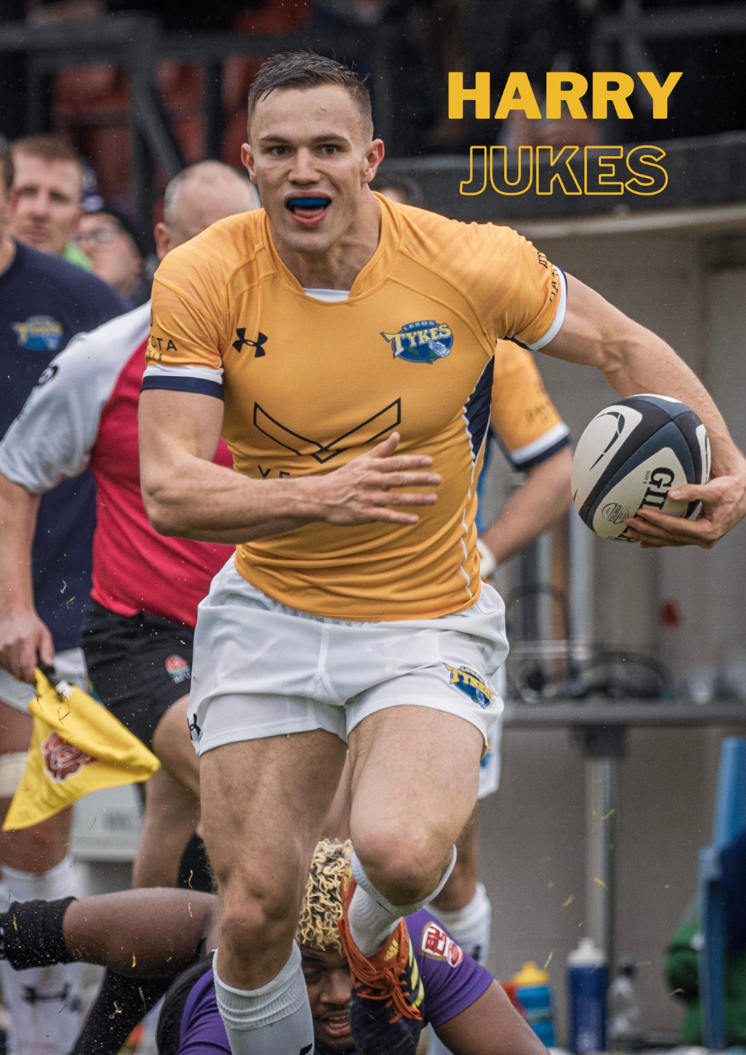 Harry Jukes photo in the Leeds Tykes Supporters' booklet