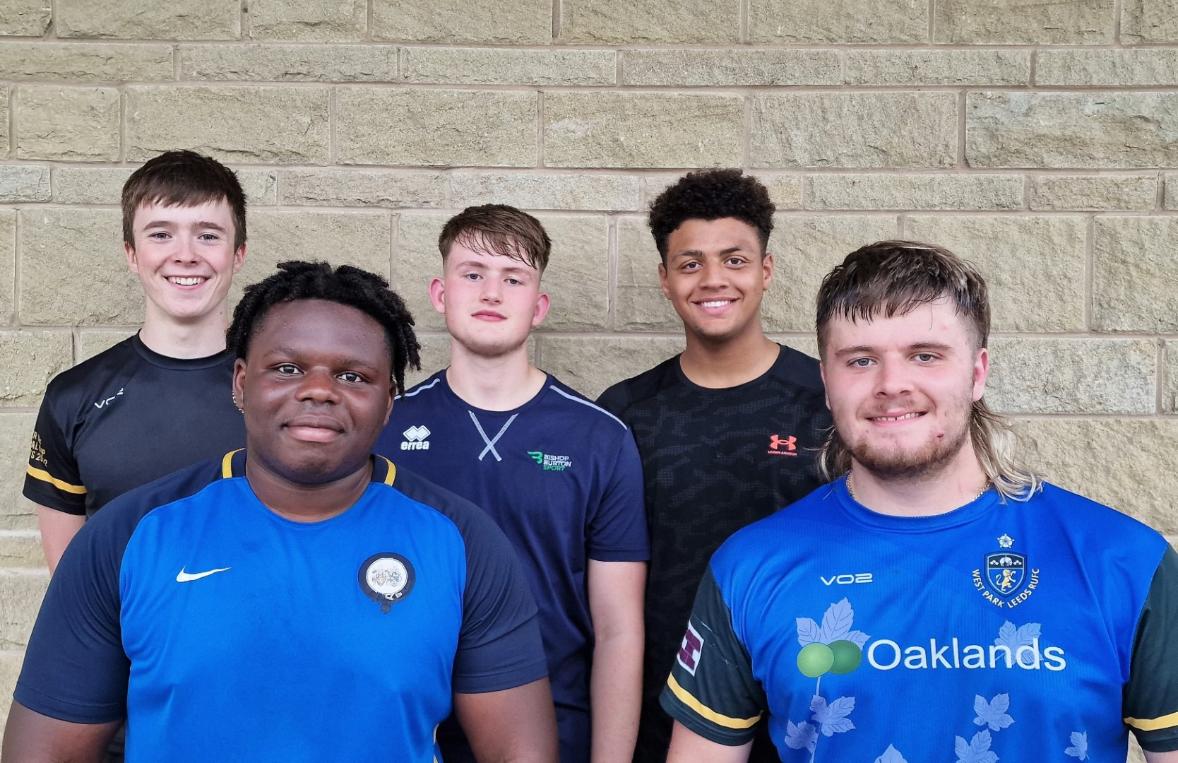 From L to R: Olli Chadwick, Pharrell Parker, Zenr Coultis, Lucas Walsh, Henry Derbyshire