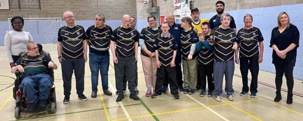 Leeds Tykes & Leeds Corinthians with the residents Middleton Sports Centre