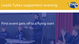 Leeds Tykes supporters' evening, first event gets off to a flying start. Image of some of squad leaders